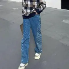 マリーンセル MARINE SERRE MOON レーザー デニム ジーンズ M