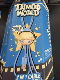 DIMOO WORLD 2 IN 1 CABLE ブルー