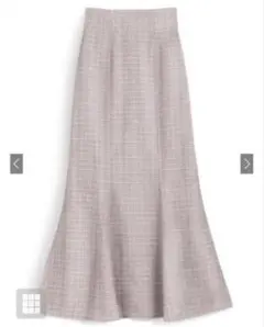 グレイル ラメチェックツイードマーメイドスカート　[dk1080］