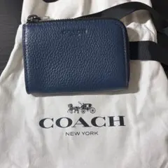 はなはな様専用COACH ネイビー 三つ折り財布 - メルカリ