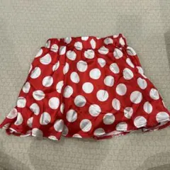 ディズニー公式　ミニードット フレアミニスカート ハロウィンクリスマスコスプレ