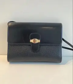 激レア】 OLD GUCCI ショルダーバッグ サテン ネイビー ボタン - メルカリ