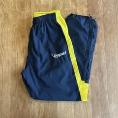 Impal ネイビー/イエロー サイドストライプパンツ Mサイズ