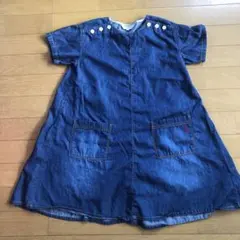 デニム風ワンピース　130