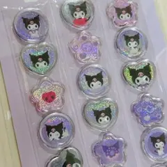 【正規品】クロミ おはじきふうシール Kuromi サンリオ おはじきシール