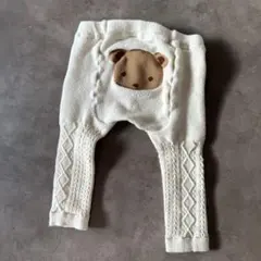 familiar クマ刺繍 レギンス