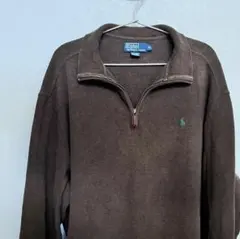 美品 POLO Ralph Laurenラルフローレン ハーフジップ スウェット