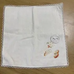 刺繍付きホワイトハンドタオル