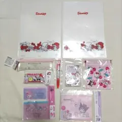 サンリオ キャラクターズ 文房具 ９点セット（非売品３点含む）