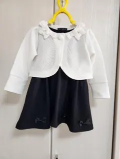【美品】フォーマルドレス＆カーディガンセット 90