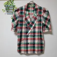 Leilian レリアン【9】レディース ❤️ シャツ/ボタンダブル/チェック柄