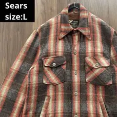 Sears★70s★USA製★CPOジャケット★チェック★L