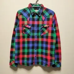 【montage】カラフルネルシャツ L 日本製