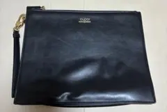 GUCCI ブラック　レザー　クラッチバッグ