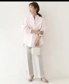 超美品☆SLOBE IENA LE DENIM スリットデニム　グレー　36のサムネイル