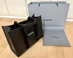【新品未使用】BALENCIAGA トートバッグ 黒 レザー バレンシアガ正規品のサムネイル