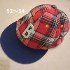 FOインターナショナル　チェック柄 B刺繍 キャップ