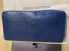 ルイヴィトン　LOUIS VUITTON ジッピーウォレット　ネイビー