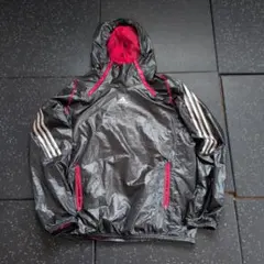 adidas ウィンドブレーカー 黒/赤
