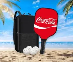 【限定品】コカコーラ ピックルボール　パドル2本　ボール4個　収納バッグ