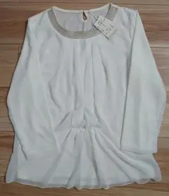 COMME CA ISM ブラウス ホワイト Mサイズ　カットソー