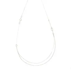 ★agete 10K ロングチェーンネックレス　ゴールド　90cm