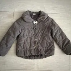 petit main リボン中綿コート