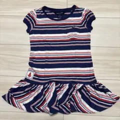 Ralph Lauren 半袖 ボーダー ワンピース 3/3T