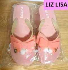 今月値下げ中　新品　レア　LIZ LISA リボン付きビーチサンダル ピンクのサムネイル