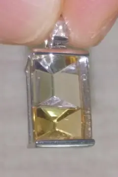 GSTV ムンシュタイナーカット パートカラー シトリンダイヤペンダントトップ