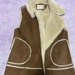 ZARA GIRLS フェイクファーベスト 9-10歳