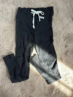 マタニティ リブレギンス♡楽天1位ブラック