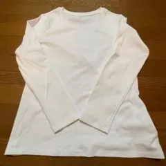 未使用UNIQLO コットンフライスクルーネックT　長袖ホワイト　XL