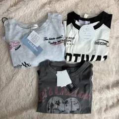 新品未使用　しまむら　女児　Tシャツ3点セット　150