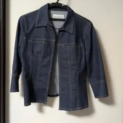 メルローズ　MELROSE ダークデニム 7分袖ジャケットのサムネイル