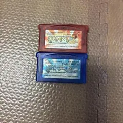 ◎GBA ポケットモンスタールビー&サファイア2本セット(電池切れ)