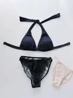 ビキニ セパレート 水着 デニム ネイビー 未使用のサムネイル