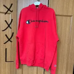 Champion レッド フード付き スウェット 3XL