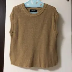 COMME CA ISM ベージュ ベスト M