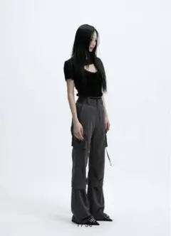 meltthelady cutout tight flare pants - メルカリ