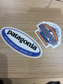 パタゴニア　patagonia ステッカー　2枚セット　サーフ　波　シンチラ