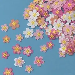 クラフトパンチ 桜の花120枚【アルバム素材、パーツ】
