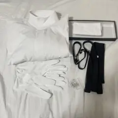 新郎小物6点セット MAZZO タキシードシャツ 3L ホワイト セット