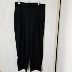 GU　 ブラック ワイドパンツ ゴムウエスト Mサイズ【美品】