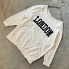 Defige by durer スウェット F ホワイト LONDONロゴ