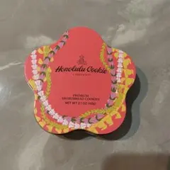 ホノルルクッキー　空き缶　フローラル・レイ　Honolulu Cookie