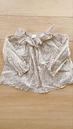 花柄リボン付きブラウス 80cm