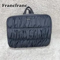 【極美品】Francfranc ギャザー PCケース 13インチ 14インチ 黒