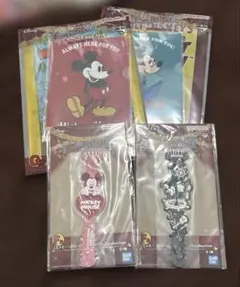 ディズニー　ミッキー　1番くじ　クリアファイル　ホルダー