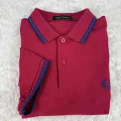 美品　M3600 フレッドペリー　ポロシャツ　半袖　M ピンク　ブルー